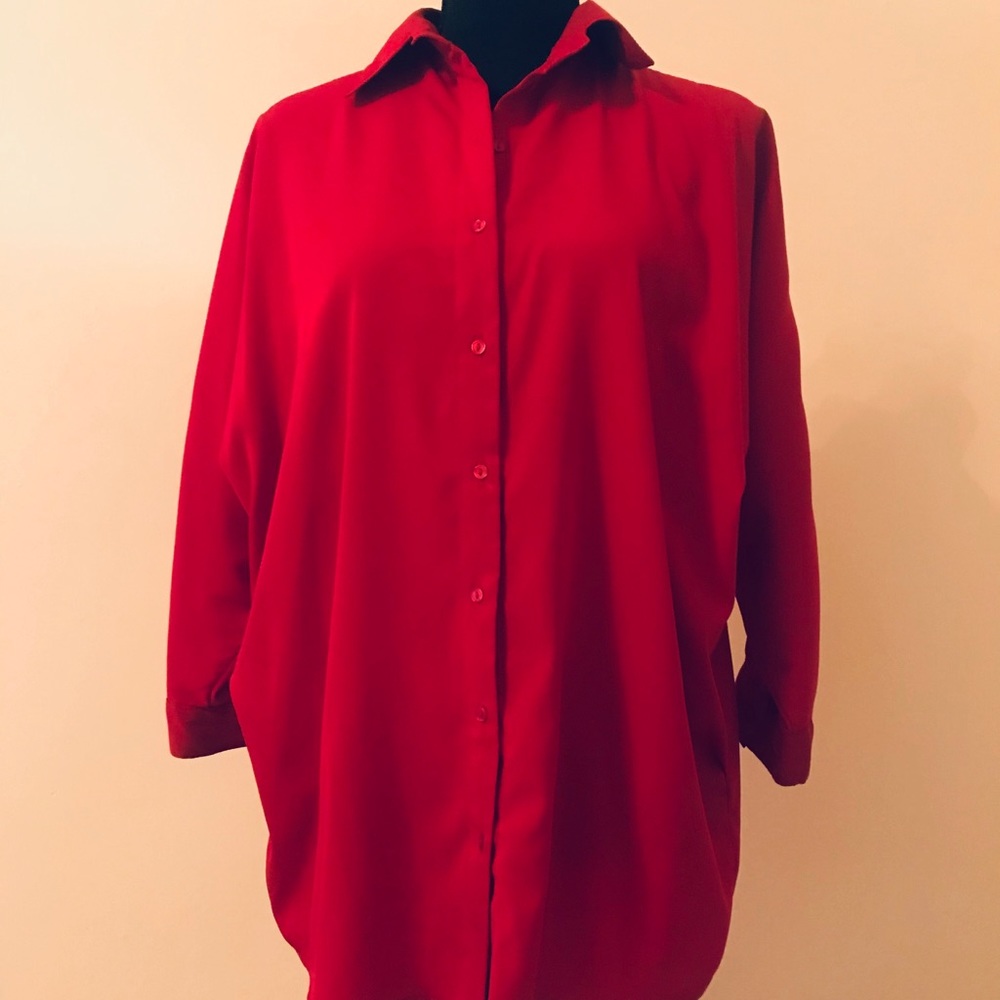 Rosettes button down shirt Size M